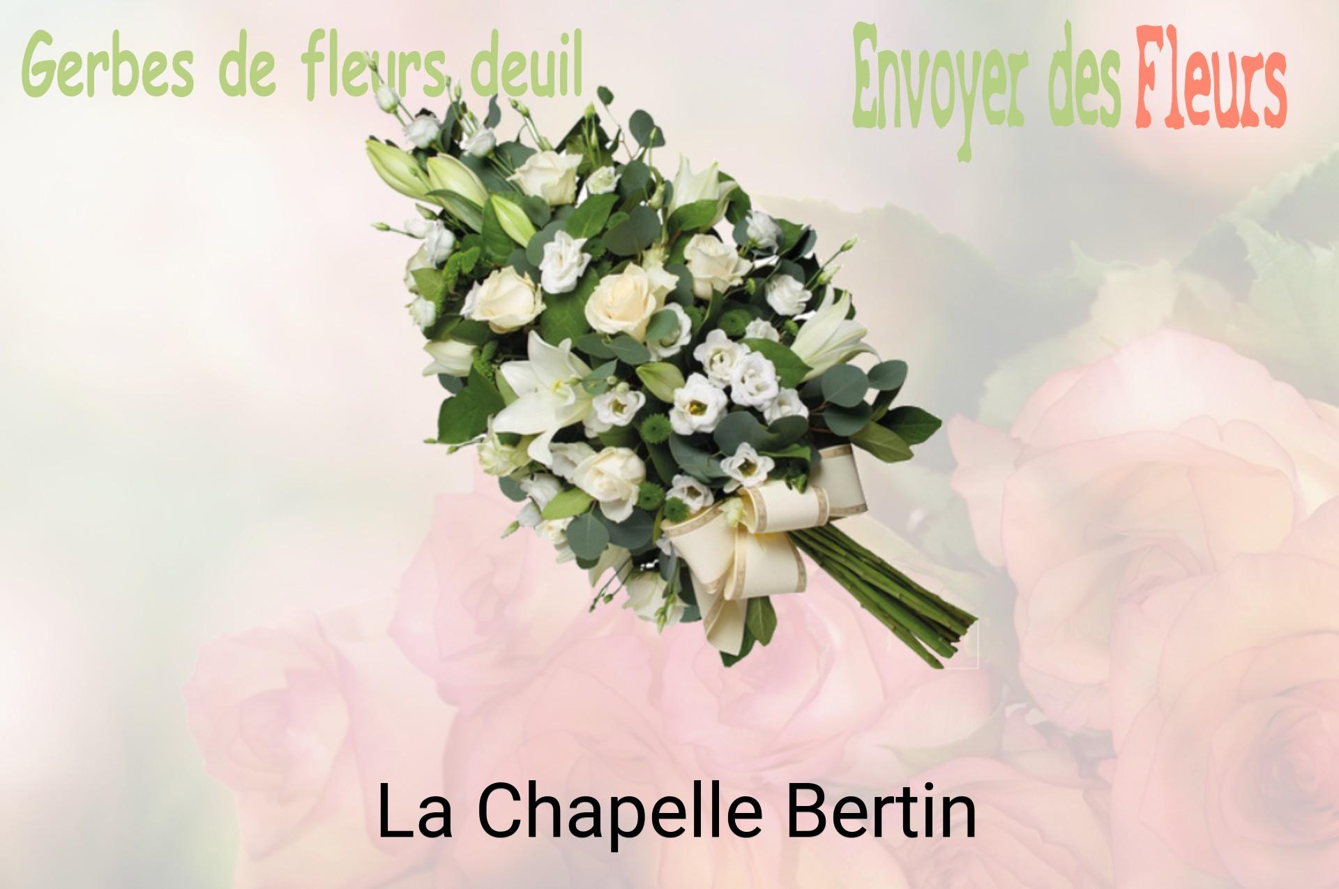 Gerbe de fleurs de deuil livrée à La Chapelle-Bertin